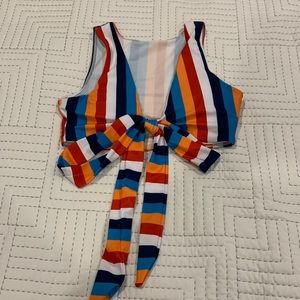 Tank top with tie